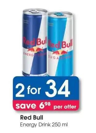 Clicks Red Bull offer