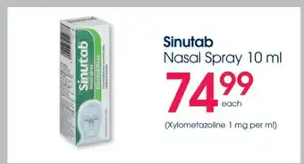 Clicks Sinutab Nasal Spray 10 ml offer