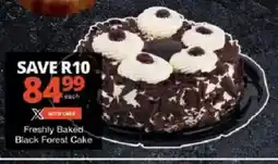 Checkers Freshly baked black forest cake offer