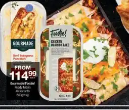 Checkers Gourmade/Foodie! Ready Meals offer