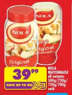 Shoprite Nola Mayonnaise offer