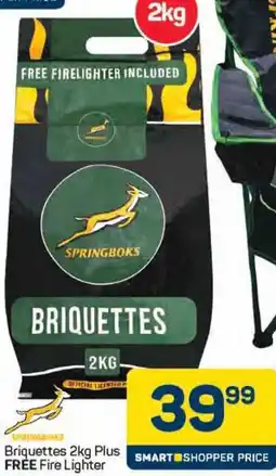 Pick n Pay Springboks Briquettes Plus Fire Lighter offer