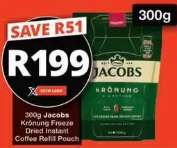 Checkers Hyper Jacobs Krönung Freeze Dried Instant Coffee Refill Pouch offer