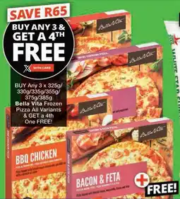 Checkers Hyper Bella Vita Frozen Pizza All Variants offer