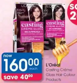Clicks L'Oréal Casting Crème Gloss Hair Colour Products offer