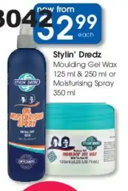 Clicks Stylin' Dredz Moulding Gel Wax or Moisturising Spray offer
