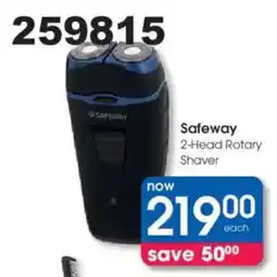 Clicks Safeway 2-Head Rotary Shaver offer