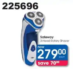 Clicks Safeway 3-Head Rotary Shaver offer