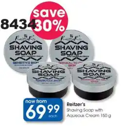 Clicks Reitzer's Shaving Soap with Aqueous Cream offer