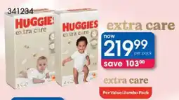 Clicks Huggies Extra Care offer