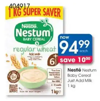 Clicks Nestlé Nestum Baby Cereal Just Add Milk offer