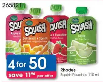 Clicks Rhodes Squish Pouches offer