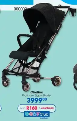 Clicks Chelino Platinum Zippy Stroller offer