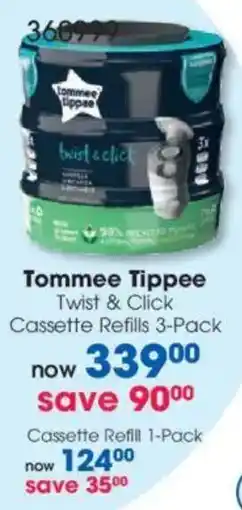 Clicks Tommee Tippee Twist & Click Cassette Refills offer