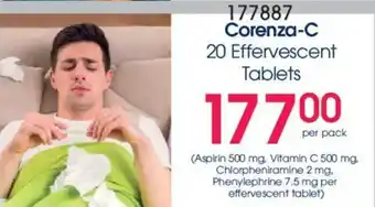Clicks Corenza-C 20 Effervescent Tablets offer