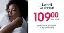 Clicks Somnil 24 Tablets offer