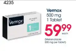 Clicks Vermox 500 mg 1 Tablet offer