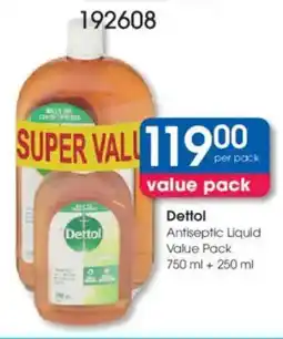 Clicks Dettol Antiseptic Liquid Value Pack offer