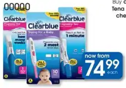 Clicks Clearblue Digital Pregnancy Tests offer