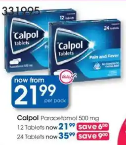 Clicks Calpol Paracetamol offer