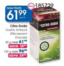 Clicks Citro-Soda Gastric Antacid Effervescent Granules offer