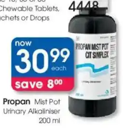 Clicks Propan Mist Pot Urinary Alkaliniser offer