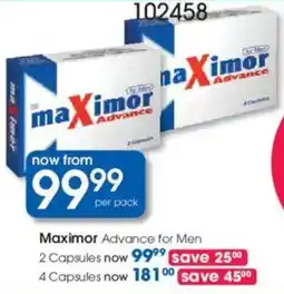 Clicks Maximor Advance for Men Capsules offer