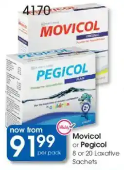 Clicks Movicol or Pegicol or Laxative Sachets offer