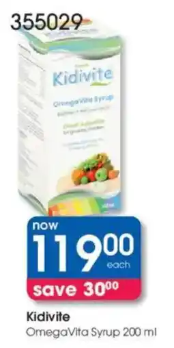Clicks Kidivite OmegaVita Syrup offer