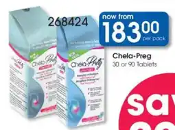 Clicks Chela-Preg Tablets offer