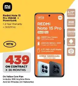 HiFi Corp Xiaomi Redmi Note 15 Pro 256GB + Powerbank offer