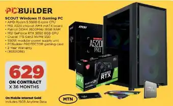 HiFi Corp PCBuilder SCOUT Windows 11 Gaming PC offer