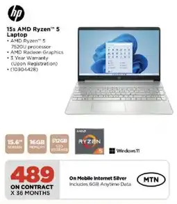 HiFi Corp Hp 15s AMD Ryzen 5 Laptop offer