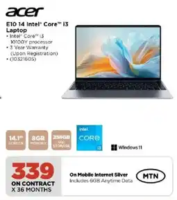 HiFi Corp Acer E10.14 Intel Core i3 Laptop offer
