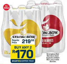 Pick n Pay Liquor Strongbow Red Berries or Gold Apple Non-returnable Bottles offer