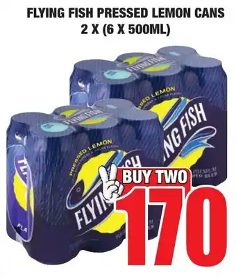 Boxer Liquors Flying fish pressed lemon cans offer