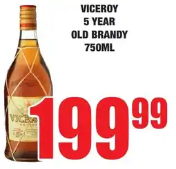 Boxer Liquors Viceroy 5 year old brandy offer