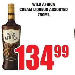 Boxer Liquors Wild africa cream liqueur assorted offer