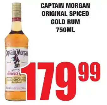 Boxer Liquors Captain morgan original spiced gold rum offer
