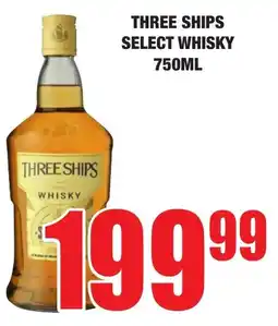 Boxer Liquors Three ships select whisky offer