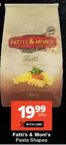 Checkers Fatti's & Moni's Pasta Shapes offer