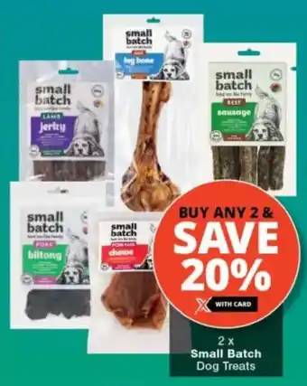 Checkers Small Batch Dog Treats offer