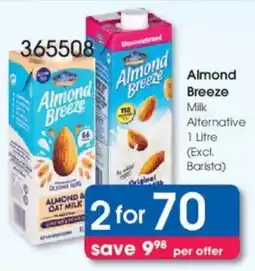Clicks Almond Breeze Milk Alternative offer