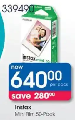Clicks Instax Mini Film offer