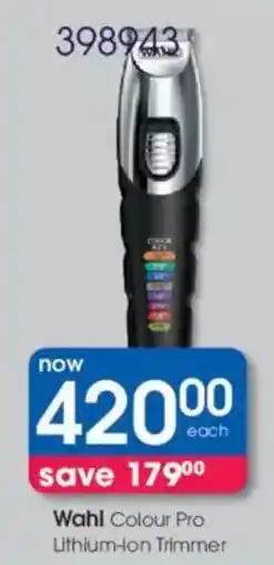 Clicks Wahl Colour Pro Lithium-Ion Trimmer offer