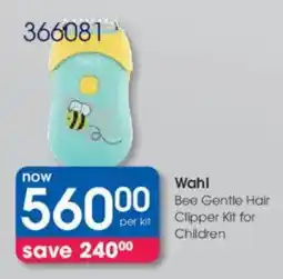 Clicks Wahl Bee Gentle Hair Clipper Kit for Children offer