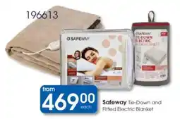 Clicks Safeway Tie-Down and Fitted Electric Blanket offer