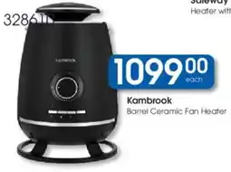 Clicks Kambrook Barrel Ceramic Fan Heater offer