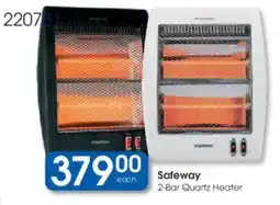 Clicks Safeway 2-Bar Quartz Heater offer