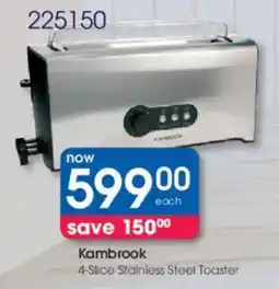 Clicks Kambrook 4-Slice Stainless Steel Toaster offer
